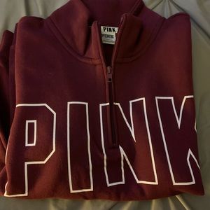 Brand new 1/2zip Victoria Secret Pink size Small